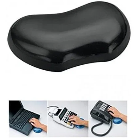 Fellowes Reposamuñecas Gel Crystal Negro